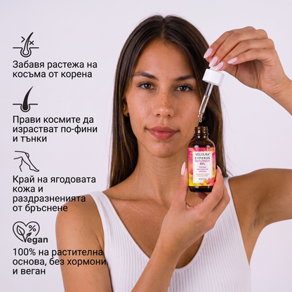 VELOURA™ Масло за намаляване на растежа на космите, 60мл