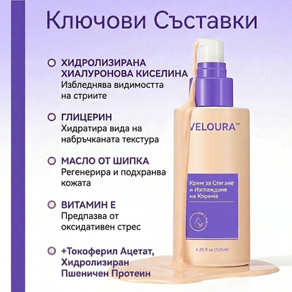 VELOURA™ — Крем срещу Стрии и за Стягане на Тялото, 125мл